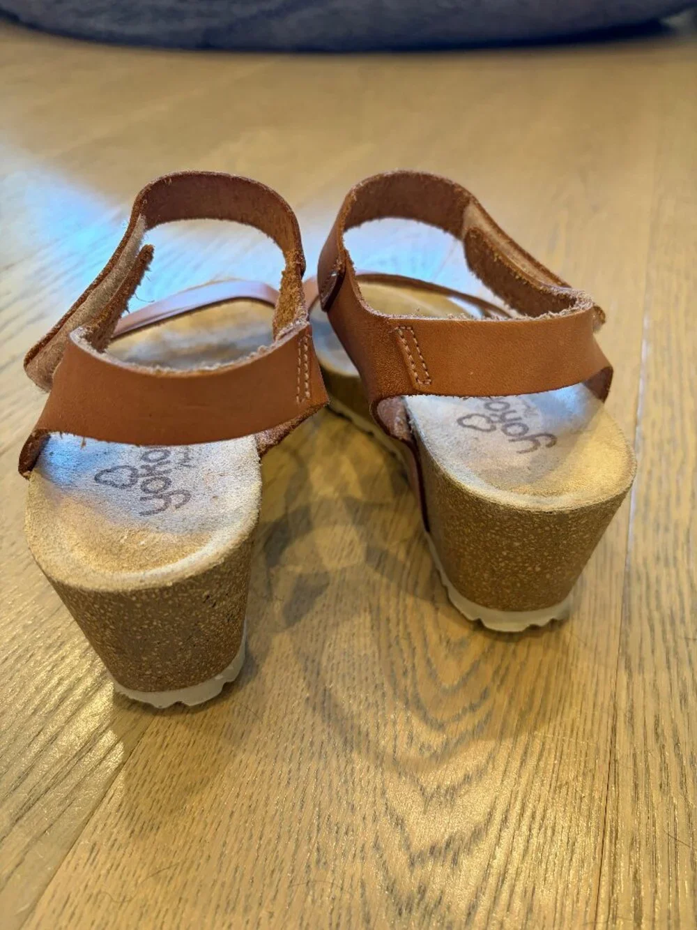 Women's Yokono Tan Wedge Sandals size 6.5